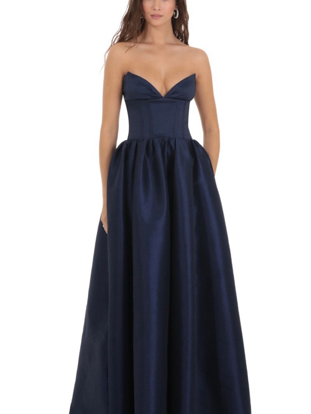 Lucy in the Sky Corset Strapless Gown Dress